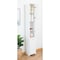 Basicwise Versatile 77" White Tall Storage Cabinet with 2 Doors and Adjustable Shelves, Linen Tower Cabinet QI003552.W - alternate 2